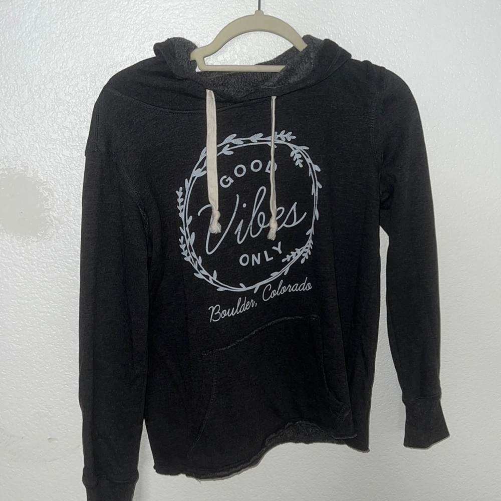 “Good Vibes Only” from a boutique in Boulder, CO.